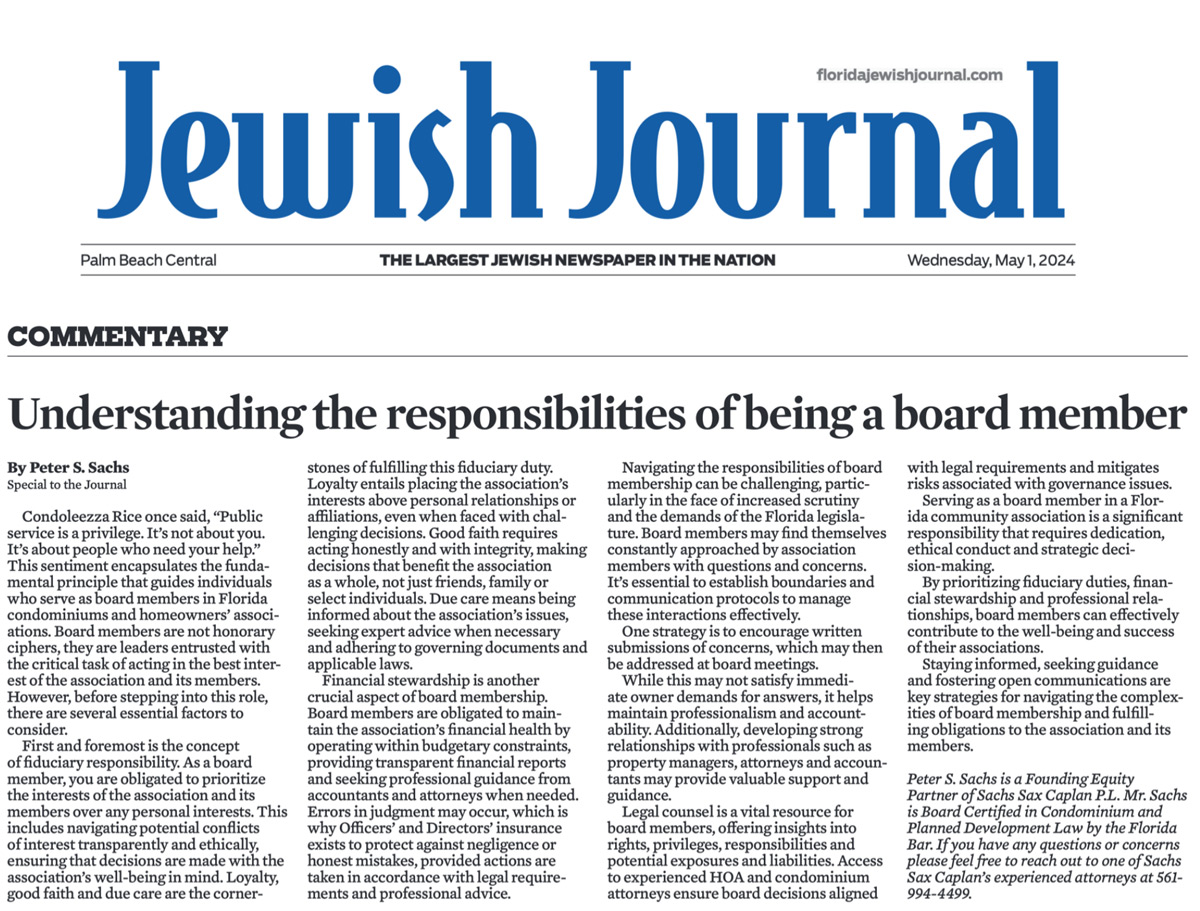 Jewish Journal OpEd Peter Sachs 5.1.24